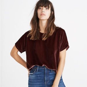 Madewell velvet top